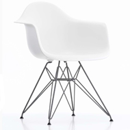Eames Molded Plastic Armchair–Wire Base